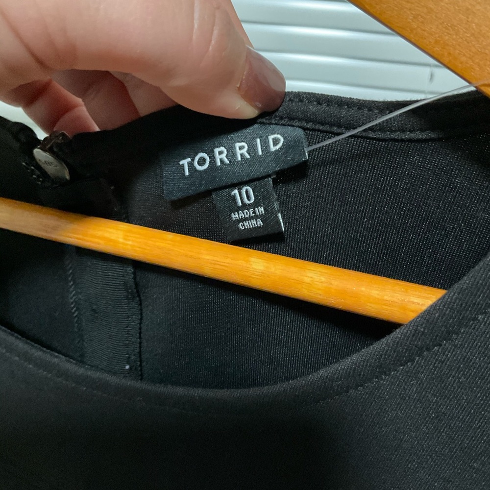 Torrid black knee length dress